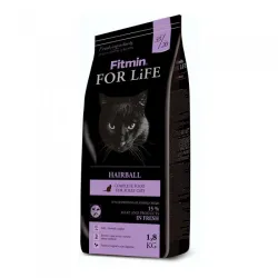 Сухий корм для довгошерстих котів (для виведення шерсті) Fitmin For Life Hairball 1,8 кг