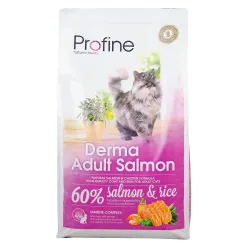 Сухий корм для котів з чутливою шкірою та шерстю з лососем Profine Cat Derma 10 кг