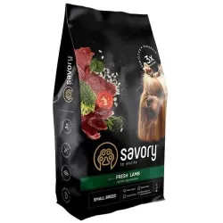 Сухий корм для собак малих порід зі свіжим м'ясом ягняти Savory 8 кг