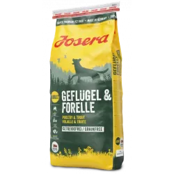 Беззерновий корм для собак з домашньою птицею та фореллю JOSERA Gefl_gel & Forelle 15 кг