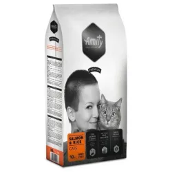 Сухий корм для котів з лососем і рисом Amity Salmon&Rice 10 кг