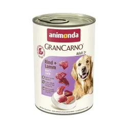 Вологий корм для дорослих собак з яловичиною та ягням Animonda GranCarno Adult Beef Lamb 400 г