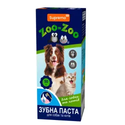 Зубна паста для собак та котів з екстрактом зеленого чаю та алое вера ZOO-ZOO 50 г