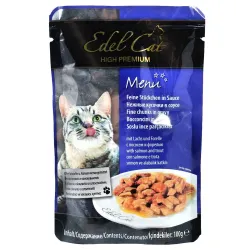 Вологий корм для котів з лососем та фореллю в соусі Edel Cat 100 г