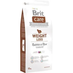 Беззерновий корм для собак із зайвою вагою з кроликом та рисом Brit Care Weight Loss Rabbit & Rice 12 кг