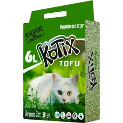Наповнювач для котячого туалету Тофу з ароматом алое вера KOTIX TOFU Aloe Vera 6 л
