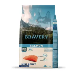 Беззерновий корм для собак дрібних порід із лососем Bravery Dog Salmon Mini Adult Small Breeds 2 кг
