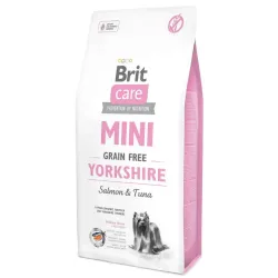 Беззерновий корм для йоркширських тер'єрів з лососем та тунцем Brit Care Mini GF Yorkshire 7 кг