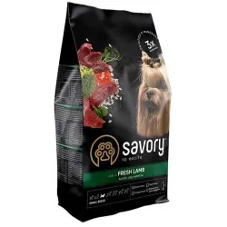Сухий корм для собак малих порід зі свіжим м'ясом ягняти Savory 3 кг