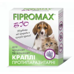 БІО Краплі від бліх та кліщів для кошенят та цуценят Fipromax 2 шт/уп