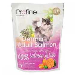 Сухий корм для котів з чутливою шкірою та шерстю з лососем Profine Cat Derma 300 г
