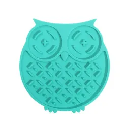 Килимок-годівниця для собак силіконова 200 мл WahoPet licky mat 15*16 см (зелений)