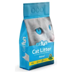 Наповнювач бентонітовий для котячих туалетів натуральний Catfun 10 л