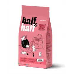 Сухий корм для кошенят з яловичиною Half&Half Kitten 2 кг