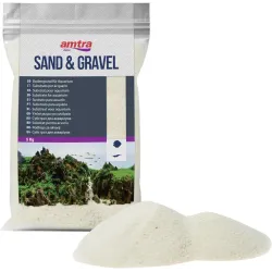 Грунт для акваріума екстрабілий AMTRA EXTRA-FINE WHITE SAND 0,1-0,3/5 кг