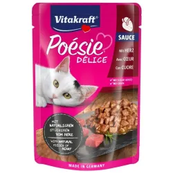 Вологий корм для котів з сердечками в ніжному соусі Vitakraft Po_sie D_lice pouch 85 г
