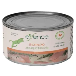 Вологий корм для дорослих котів з куркою Essence 200 г