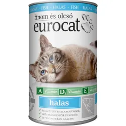Вологий корм для котів шматочки в желе з рибою EuroCat Fish 415 г