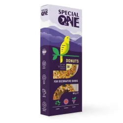 Ласощі для декоративних птахів «Пончики» Special One 60 г/3 шт (смородина, ехінацея, виноград)