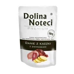 Блок вологого корму для собак дрібних порід з качкою та картоплею Dolina Noteci Premium 10*100 г