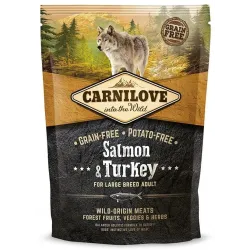 Беззерновий корм для собак великих порід з лососем та індичкою Carnilove Salmon & Turkey Large Breed 1,5 кг