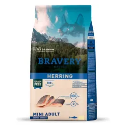 Беззерновий корм для собак дрібних порід з оселедцем Bravery Dog Herring Mini Adult Small Breeds 2 кг
