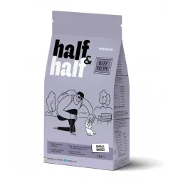Повнораціонний сухий корм для собак малих порід з яловичиною Half&Half Small Breed 2 кг