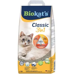 Бентонітовий наповнювач для котячого туалету Biokats Classic 3in1 10 л