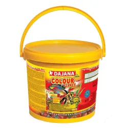 Корм для акваріумних риб для стимуляції пігменту в пластівцях Dajana COLOUR 10 л/2 кг