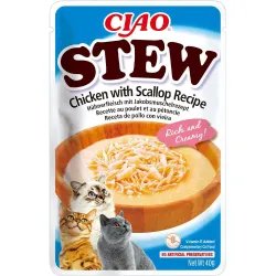 Вологий корм для котів з тушкованою куркою та гребінцем Inaba CIAO Stew 40 г