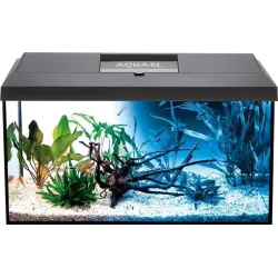 Акваріумний комплект на 54 л із балкою прямий чорний Aquael Leddy Day Night 60*30*30 см