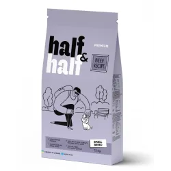 Повнораціонний сухий корм для собак малих порід з яловичиною Half&Half Small Breed 12 кг