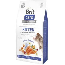 Гіпоалергенний корм для кошенят з лососем Brit Care Cat GF Kitten 7 кг