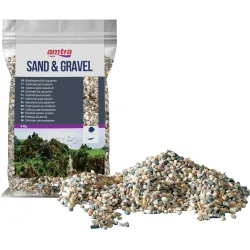 Грунт для акваріума гравій різнокольоровий Amtra Flora Gravel 5 мм/5 кг