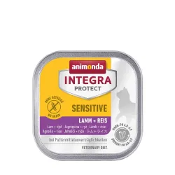 Вологий корм для котів з харчовою непереносимістю Integra Protect Sensitiv Lamb+Rice 100 г ягня
