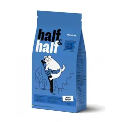 Сухий корм для дорослих собак великих порід з яловичиною Half&Half Large Breed 2 кг