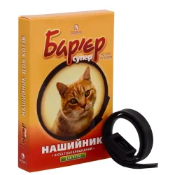 Нашийник від бліх та кліщів для котів Продукт Бар'єр Супер 35 см