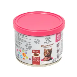 Вологий корм для дорослих котів шматочки в желе з яловичиною Pet Chef 200 г