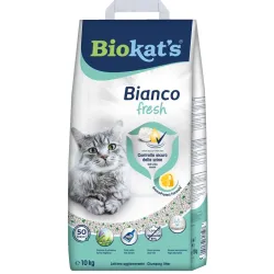 Бентонітовий наповнювач для котячого туалету Biokats Bianco Fresh 10 кг