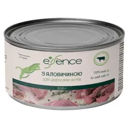 Вологий корм для дорослих котів з яловичиною Essence 200 г