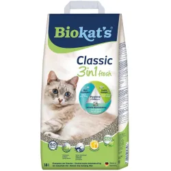 Бентонітовий наповнювач для котячого туалету Biokat's Classic Fresh 3in1 18 л