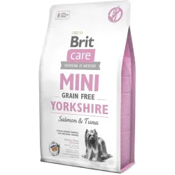 Беззерновий корм для йоркширських тер'єрів з лососем та тунцем Brit Care Mini GF Yorkshire 2 кг