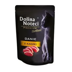 Беззерновий вологий корм для стерилізованих кішок з качкою Dolina Noteci Premium 85 г