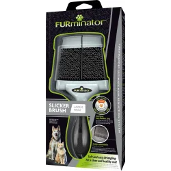 Жорстка щітка-пуходерка для котів та собак FURminator 20,5*9,5*1,5 см