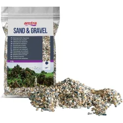 Грунт для акваріума гравій різнокольоровий Amtra Polychrome Aquarium Gravel 5 мм/5 кг