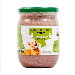 Блок консервованого корму для котів з кроликом 