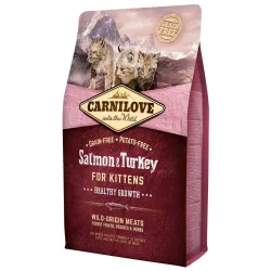 Беззерновий корм для кошенят з лососем та індичкою Carnilove Cat Salmon & Turkey Kitten 2 кг