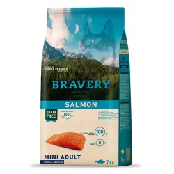 Беззерновий корм для собак дрібних порід із лососем Bravery Dog Salmon Mini Adult Small Breeds 7 кг