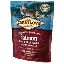 Беззерновий корм для кішок з чутливим травленням з лососем Carnilove Cat Salmon Sensitive 400 г