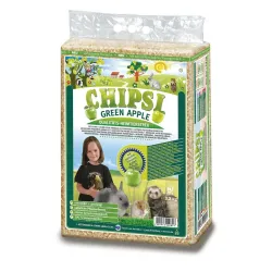Гігієнічний наповнювач для гризунів Rettenmaier Chipsi Green Apple 60 л (тирса)